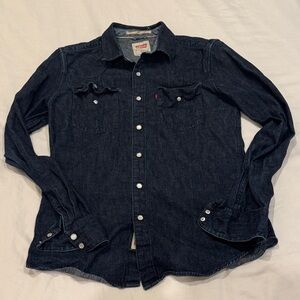Levi's Indigo Blue Denim Shirt with Red Tab